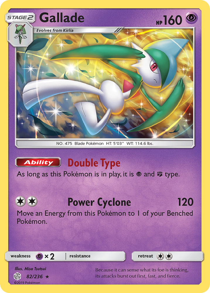 Pokemon| Gallade (82/236) [Sun & Moon: Cosmic Eclipse] | The Nerd Merchant