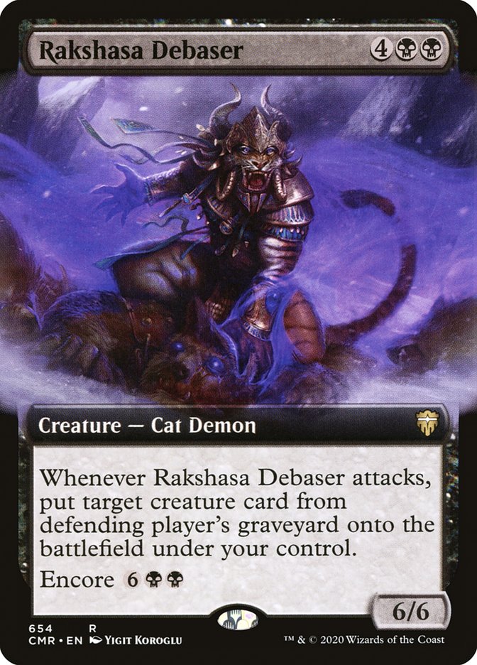 Magic | Rakshasa Debaser (Extended Art) [Commander Legends] | The Nerd Merchant