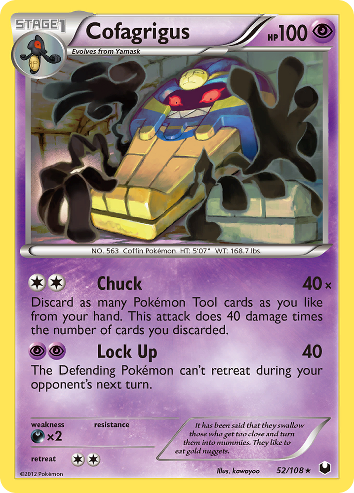 Pokemon | Cofagrigus (52/108) [Black & White: Dark Explorers] | The Nerd Merchant