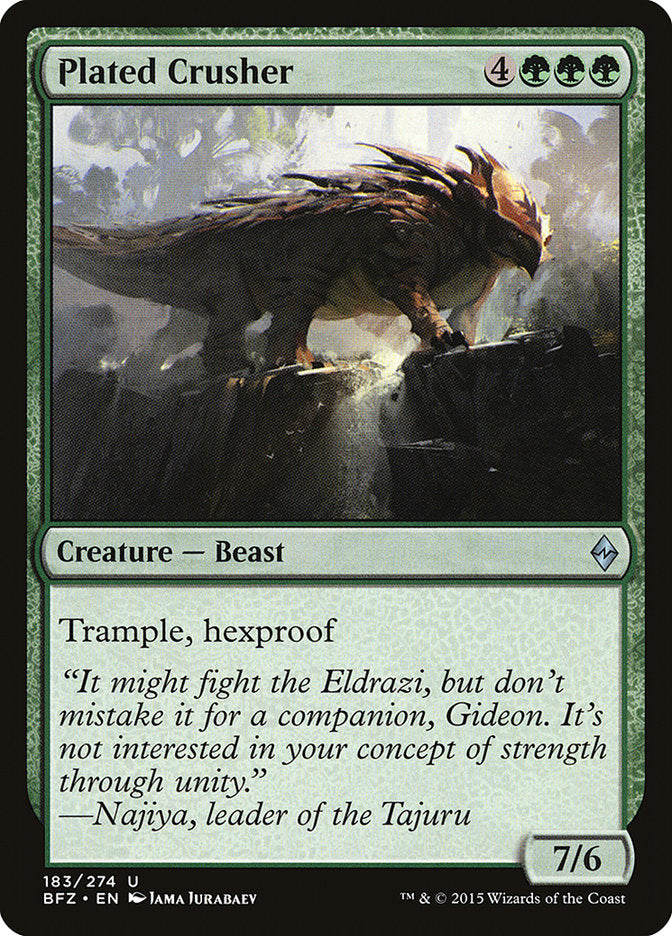 Magic | Plated Crusher [Battle for Zendikar] | The Nerd Merchant
