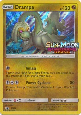 Pokemon | Drampa (SM21) (Staff Prerelease Promo) [Sun & Moon: Black Star Promos] | The Nerd Merchant