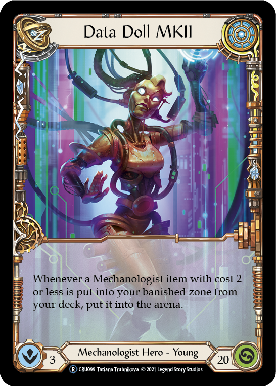 Flesh and Blood TCG | Data Doll MKII [U-CRU099] (Crucible of War Unlimited)  Unlimited Normal | The Nerd Merchant