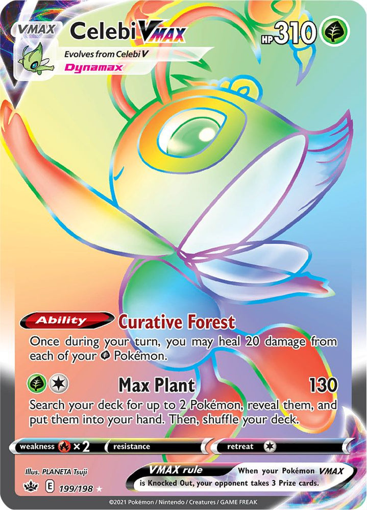 Pokemon | Celebi VMAX (199/198) [Sword & Shield: Chilling Reign] | The Nerd Merchant