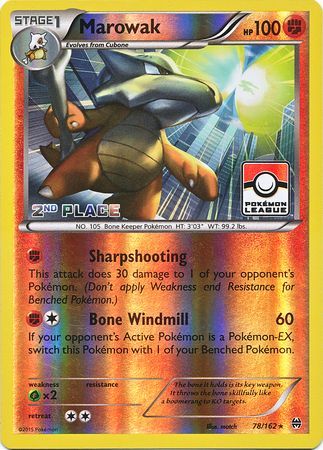 Pokemon | Marowak (78/162) (League Promo 2nd Place) [XY: BREAKthrough] | The Nerd Merchant