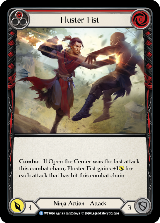 Flesh and Blood TCG | Fluster Fist (Red) [U-WTR086] (Welcome to Rathe Unlimited)  Unlimited Normal | The Nerd Merchant