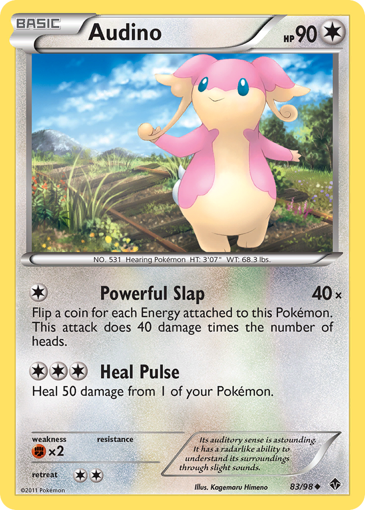 Pokemon | Audino (83/98) [Black & White: Emerging Powers] | The Nerd Merchant
