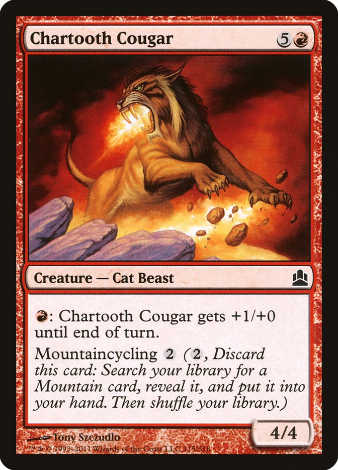 Magic | Chartooth Cougar [Commander 2011] | The Nerd Merchant
