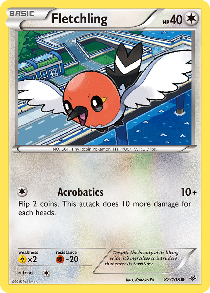Pokemon | Fletchling (82/108) [XY: Roaring Skies] | The Nerd Merchant
