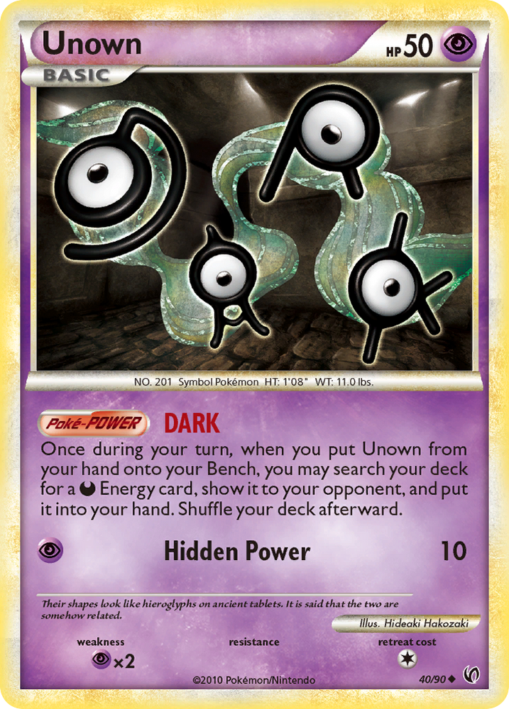 Pokemon | Unown (40/90) [HeartGold & SoulSilver: Undaunted] | The Nerd Merchant