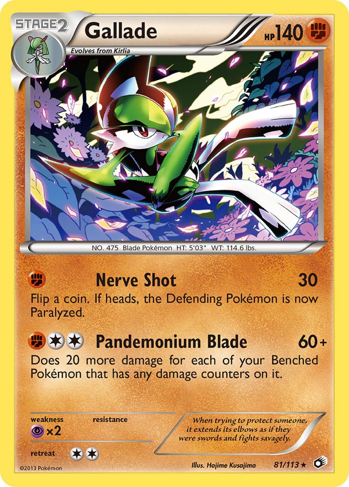 Pokemon | Gallade (81/113) [Black & White: Legendary Treasures] | The Nerd Merchant
