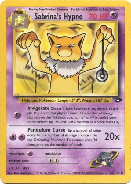 Pokemon | Sabrina's Hypno (56/132) [Gym Challenge Unlimited] | The Nerd Merchant