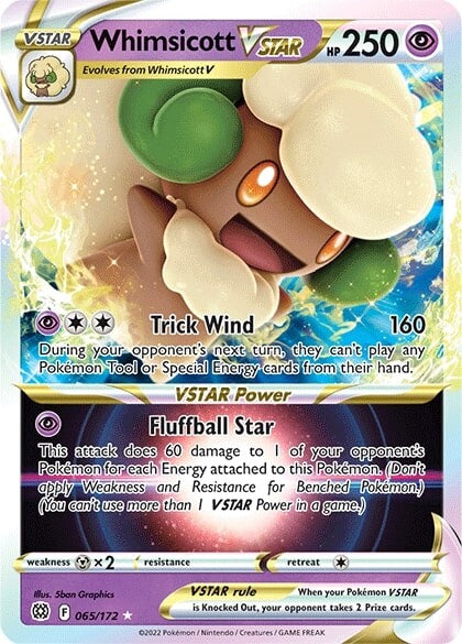 Pokemon | Whimsicott VSTAR (065/172) [Sword & Shield: Brilliant Stars] | The Nerd Merchant