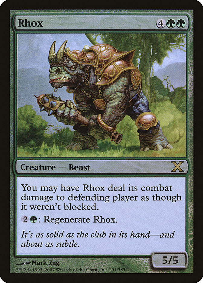 Magic | Rhox (Premium Foil) [Tenth Edition] | The Nerd Merchant