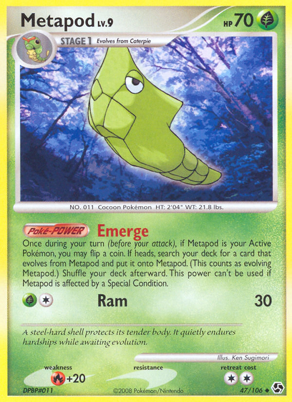 Pokemon | Metapod (47/106) [Diamond & Pearl: Great Encounters] | The Nerd Merchant