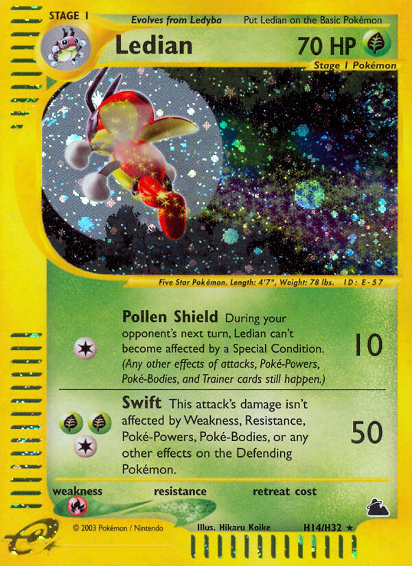 Pokemon | Ledian (H14/H32) [Skyridge] | The Nerd Merchant