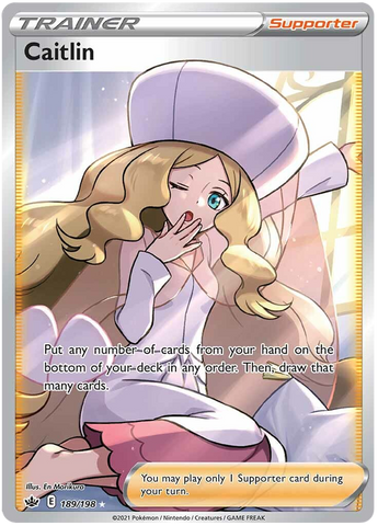 Pokemon | Caitlin (189/198) [Sword & Shield: Chilling Reign] | The Nerd Merchant