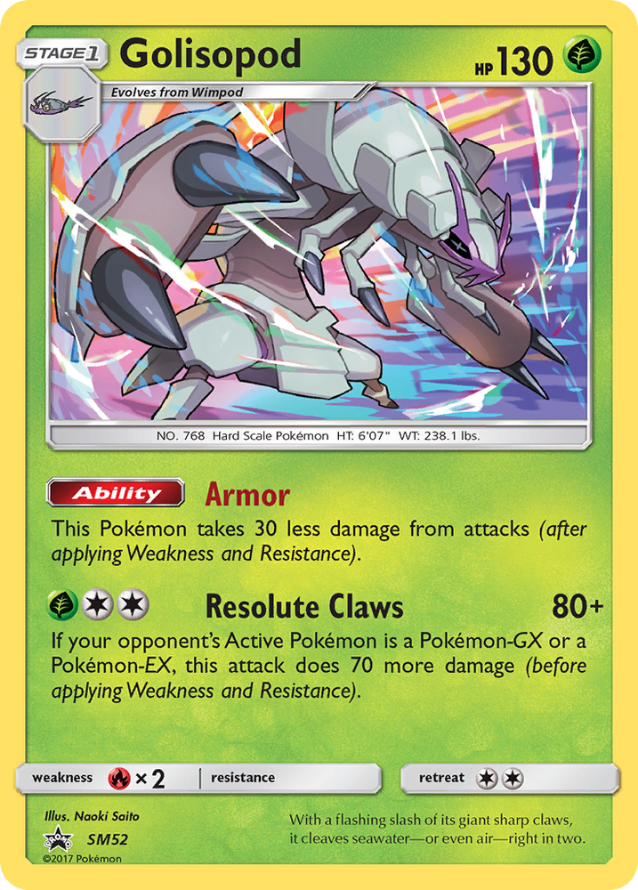 Pokemon | Golisopod (SM52) [Sun & Moon: Black Star Promos] | The Nerd Merchant