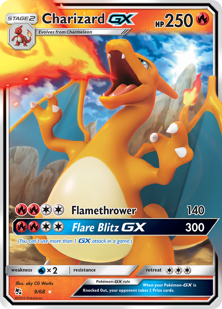 Pokemon | Charizard GX (9/68) [Sun & Moon: Hidden Fates] | The Nerd Merchant