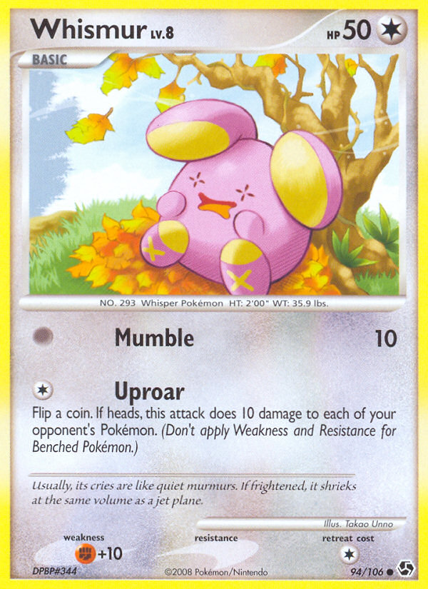 Pokemon | Whismur (94/106) [Diamond & Pearl: Great Encounters] | The Nerd Merchant