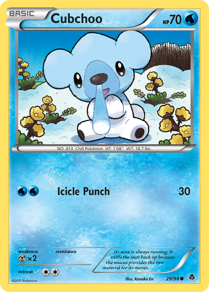 Pokemon | Cubchoo (29/98) [Black & White: Emerging Powers] | The Nerd Merchant