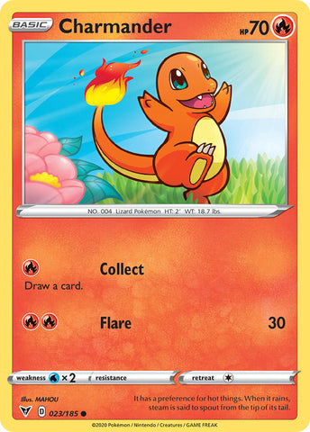 Pokemon | Charmander (023/185) [Sword & Shield: Vivid Voltage] | The Nerd Merchant