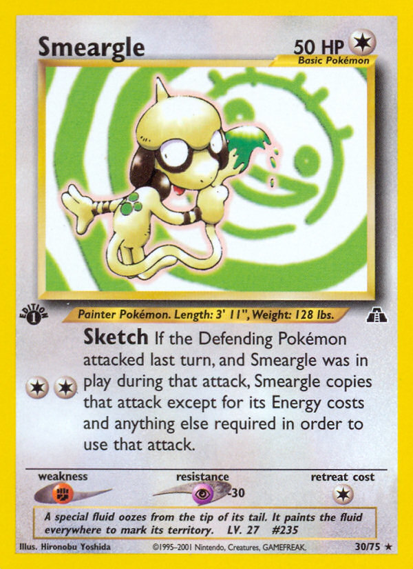 Pokemon | Smeargle (30/75) [Neo Discovery 1st Edition] | The Nerd Merchant
