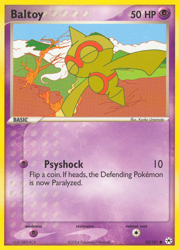 Pokemon | Baltoy (52/101) [EX: Hidden Legends] | The Nerd Merchant