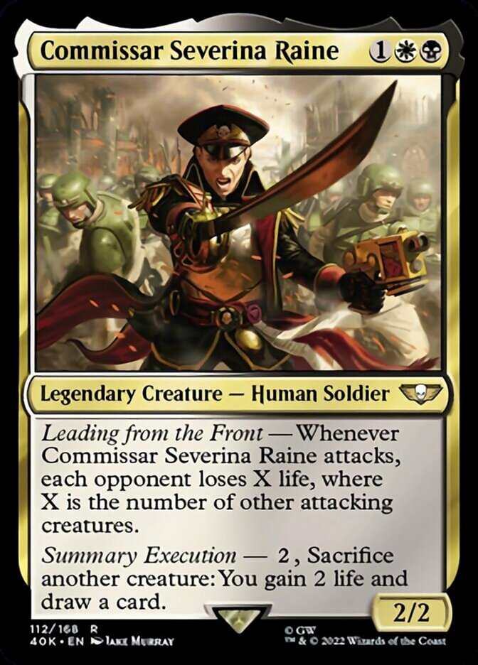 Magic | Commissar Severina Raine [Warhammer 40,000] | The Nerd Merchant