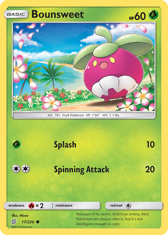 Pokemon | Bounsweet (17/236) [Sun & Moon: Unified Minds] | The Nerd Merchant