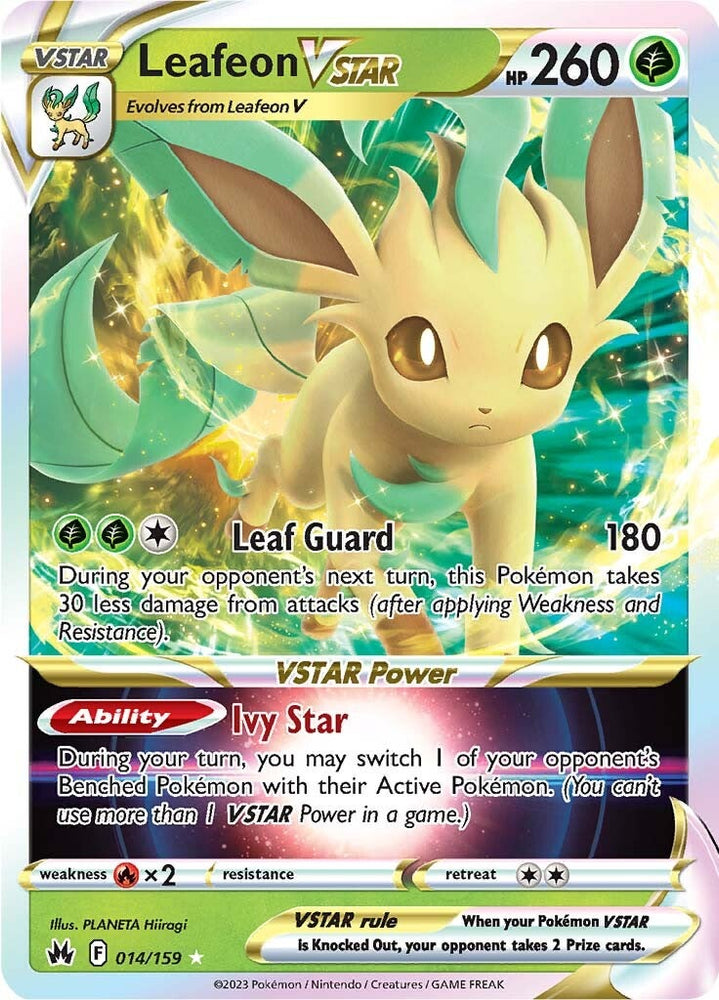 Pokemon | Leafeon VSTAR (014/159) [Sword & Shield: Crown Zenith] | The Nerd Merchant