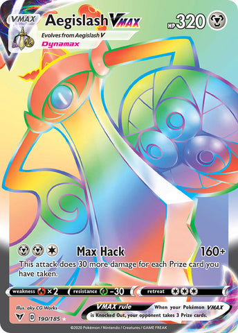 Pokemon | Aegislash VMAX (190/185) [Sword & Shield: Vivid Voltage] | The Nerd Merchant