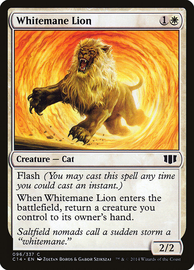 Magic | Whitemane Lion [Commander 2014] | The Nerd Merchant