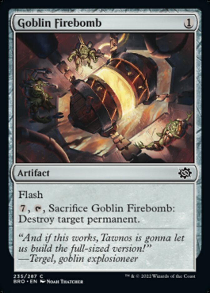 Magic | Goblin Firebomb [The Brothers' War] | The Nerd Merchant