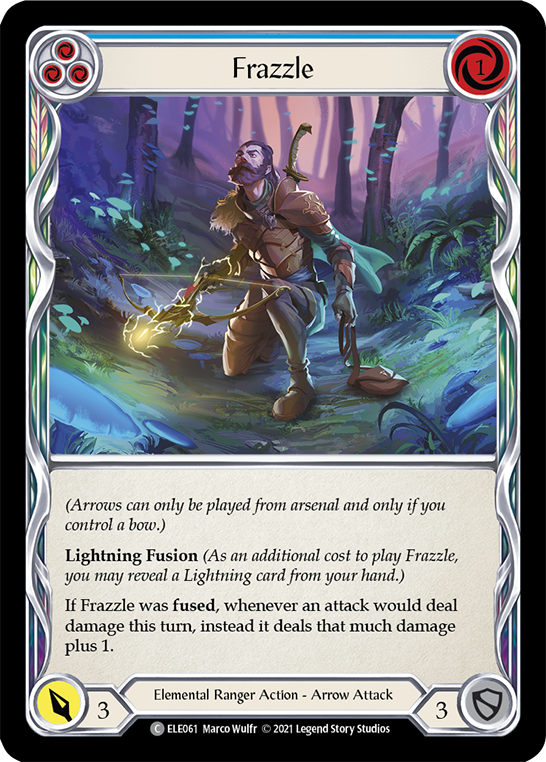Flesh and Blood TCG | Frazzle (Blue) [ELE061] (Tales of Aria)  1st Edition Rainbow Foil | The Nerd Merchant