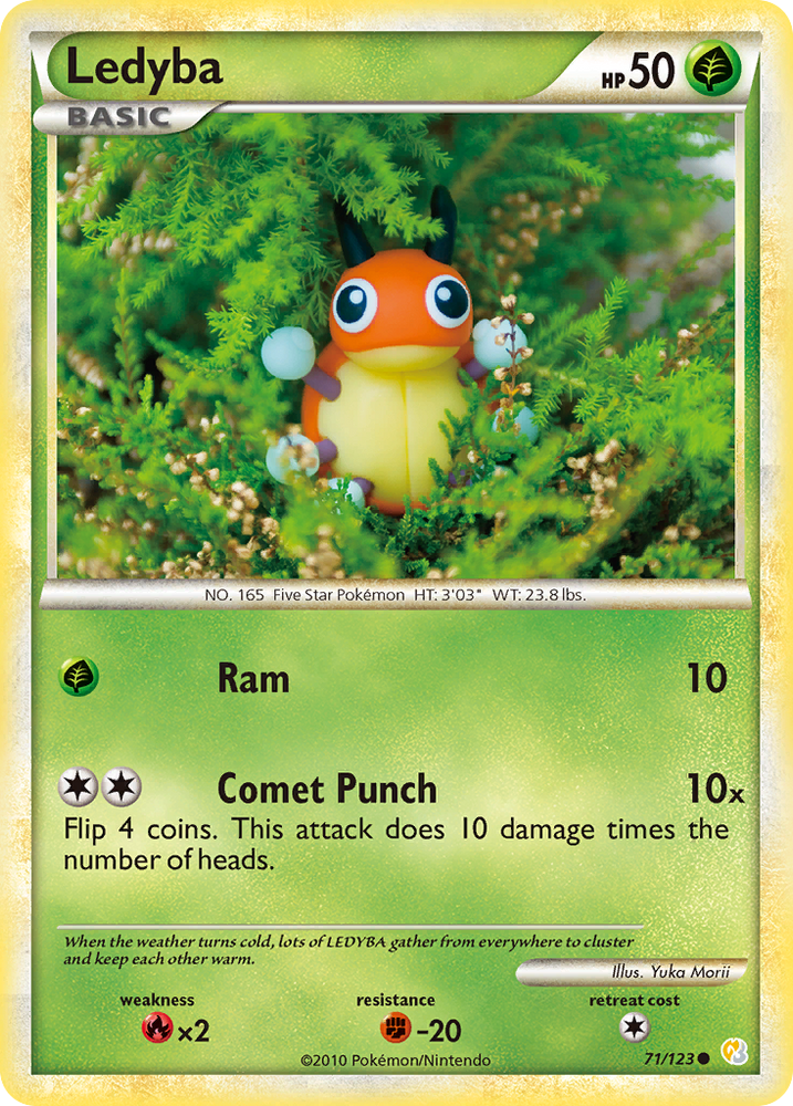 Pokemon | Ledyba (71/123) [HeartGold & SoulSilver: Base Set] | The Nerd Merchant