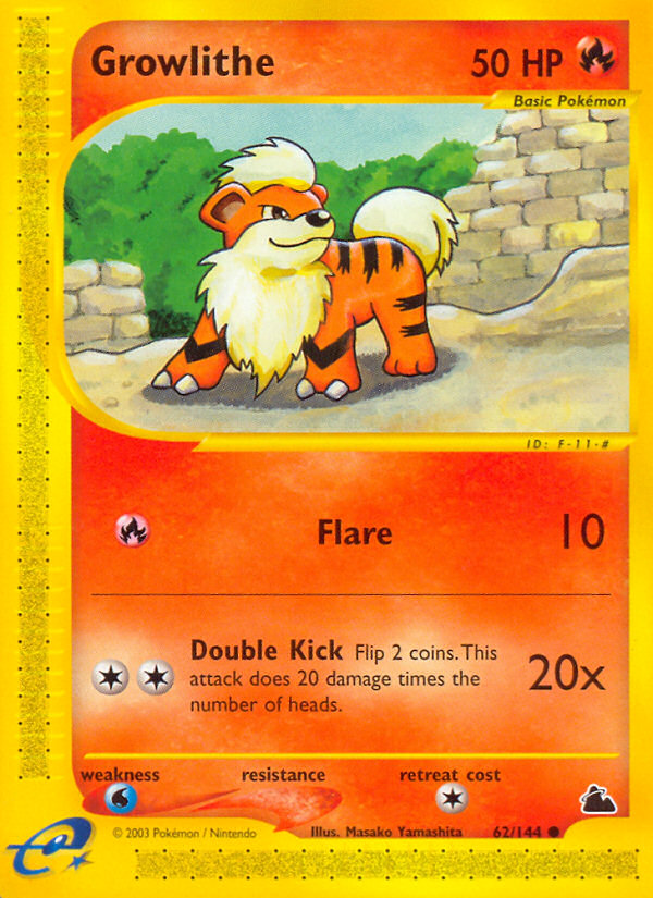 Pokemon | Growlithe (62/144) [Skyridge] | The Nerd Merchant