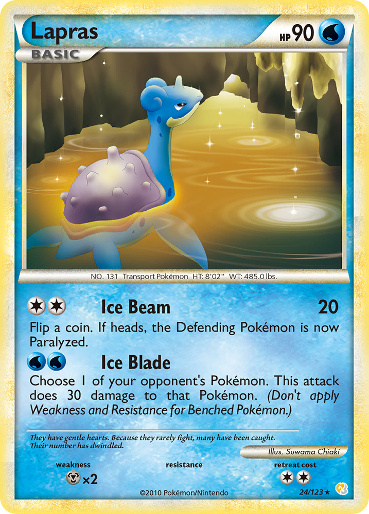 Pokemon | Lapras (24/123) [HeartGold & SoulSilver: Base Set] | The Nerd Merchant
