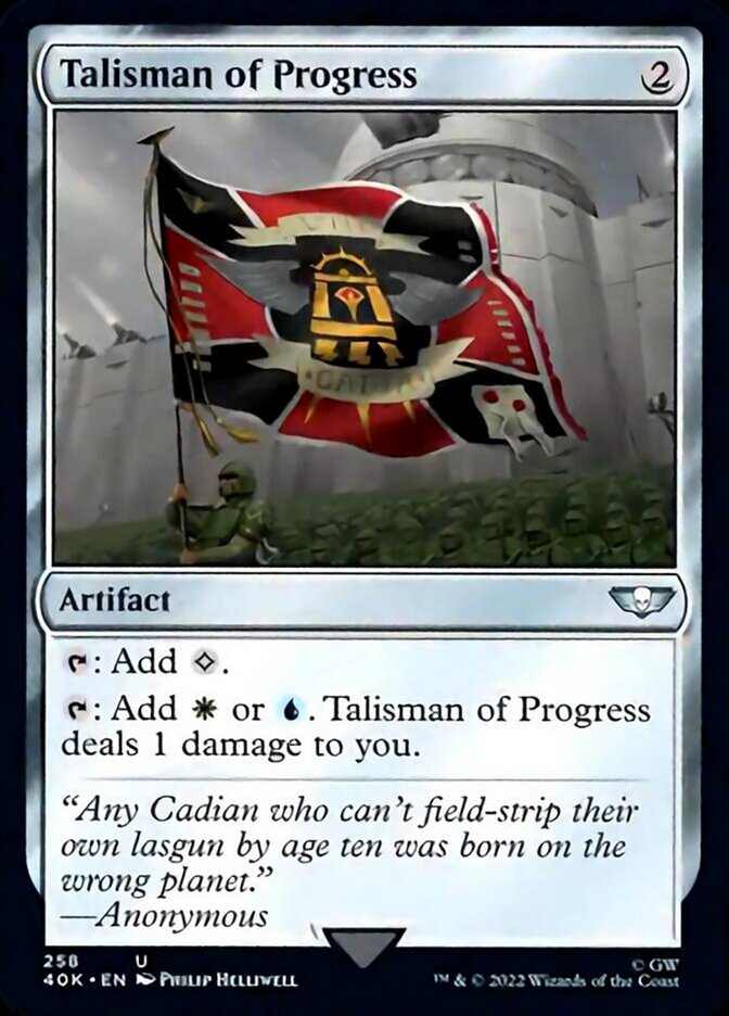 Magic | Talisman of Progress (Surge Foil) [Warhammer 40,000] | The Nerd Merchant