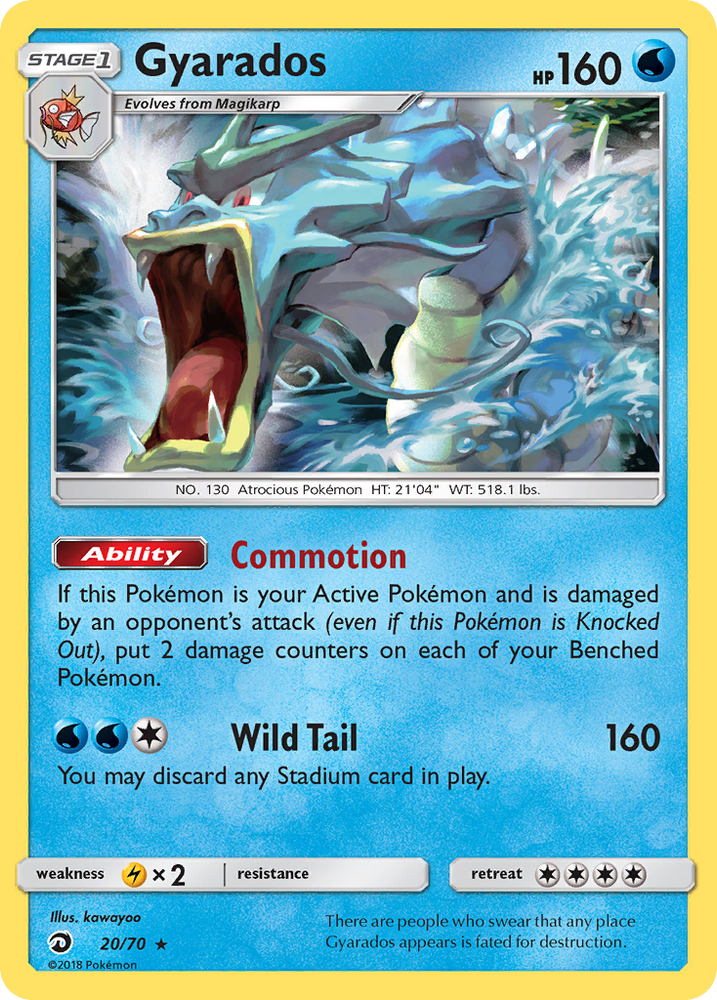 Pokemon | Gyarados (20/70) [Sun & Moon: Dragon Majesty] | The Nerd Merchant