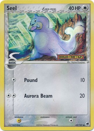 Pokemon | Seel (62/101) (Delta Species) (Stamped) [EX: Dragon Frontiers] | The Nerd Merchant
