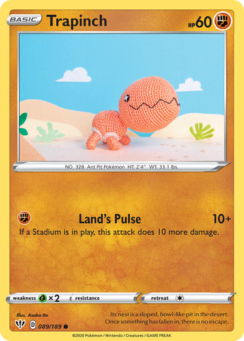 Pokemon | Trapinch (089/189) [Sword & Shield: Darkness Ablaze] | The Nerd Merchant