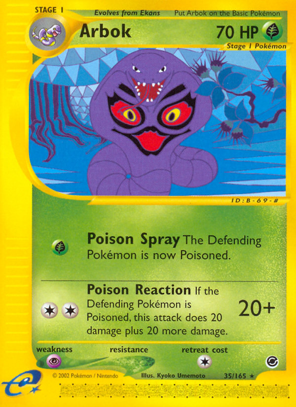 Pokemon | Arbok (35/165) [Expedition: Base Set] | The Nerd Merchant