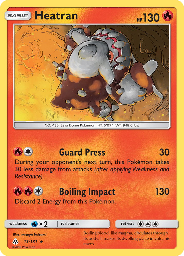 Pokemon | Heatran (13/131) [Sun & Moon: Forbidden Light] | The Nerd Merchant