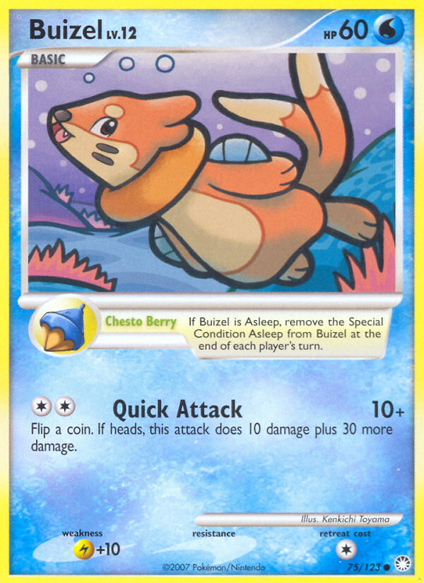 Pokemon | Buizel (75/123) [Diamond & Pearl: Mysterious Treasures] | The Nerd Merchant