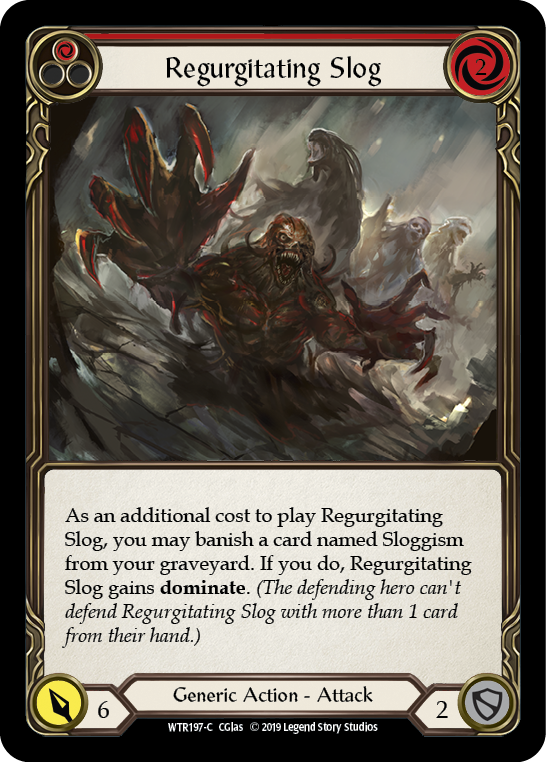 Flesh and Blood TCG | Regurgitating Slog (Red) [WTR197-C] (Welcome to Rathe)  Alpha Print Normal | The Nerd Merchant