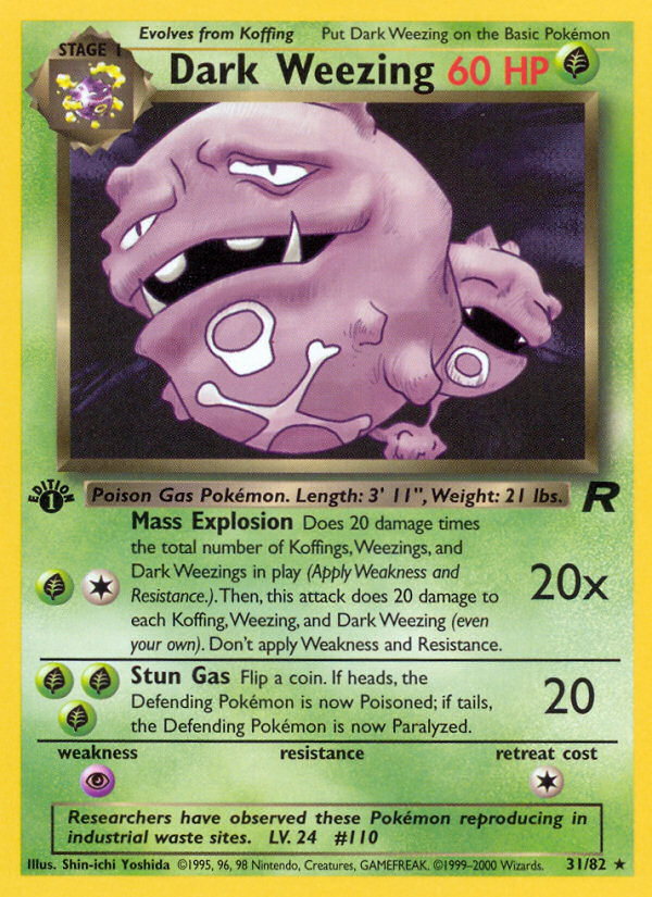 Pokemon | Dark Weezing (31/82) [Team Rocket 1st Edition] | The Nerd Merchant