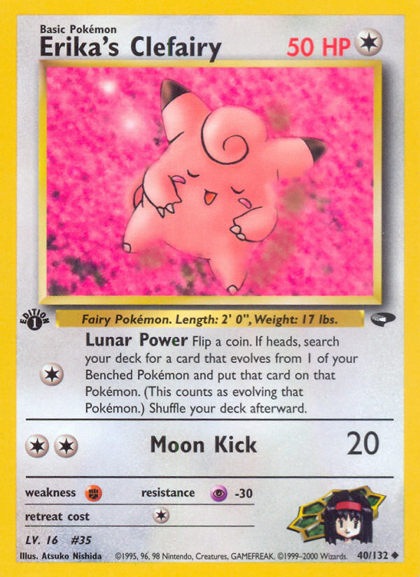 Pokemon | Erika's Clefairy (40/132) [Gym Challenge 1st Edition] | The Nerd Merchant