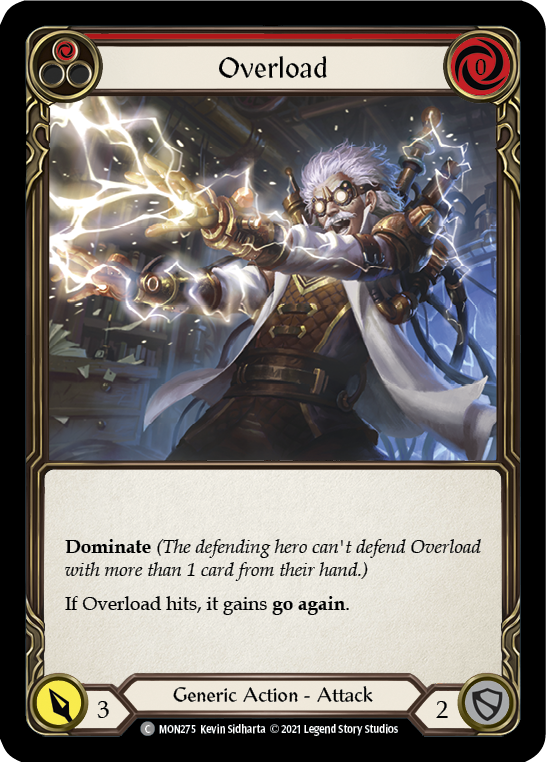 Flesh and Blood TCG | Overload (Red) [MON275-RF] (Monarch)  1st Edition Rainbow Foil | The Nerd Merchant