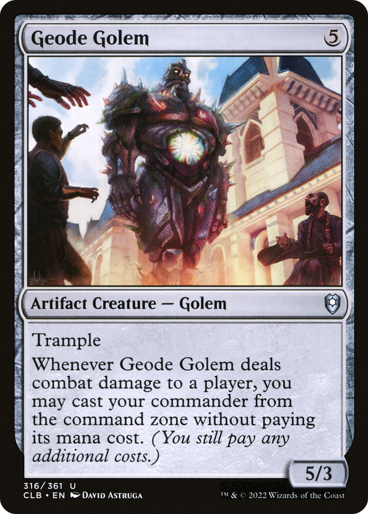 Magic | Geode Golem [Commander Legends: Battle for Baldur's Gate] | The Nerd Merchant