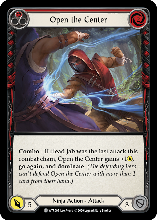 Flesh and Blood TCG | Open the Center (Red) [U-WTR095] (Welcome to Rathe Unlimited)  Unlimited Rainbow Foil | The Nerd Merchant